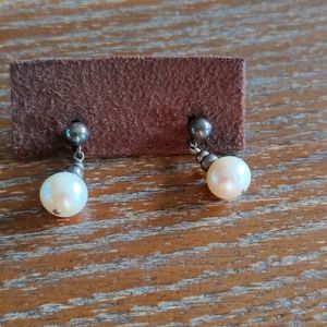 Pearl earrings